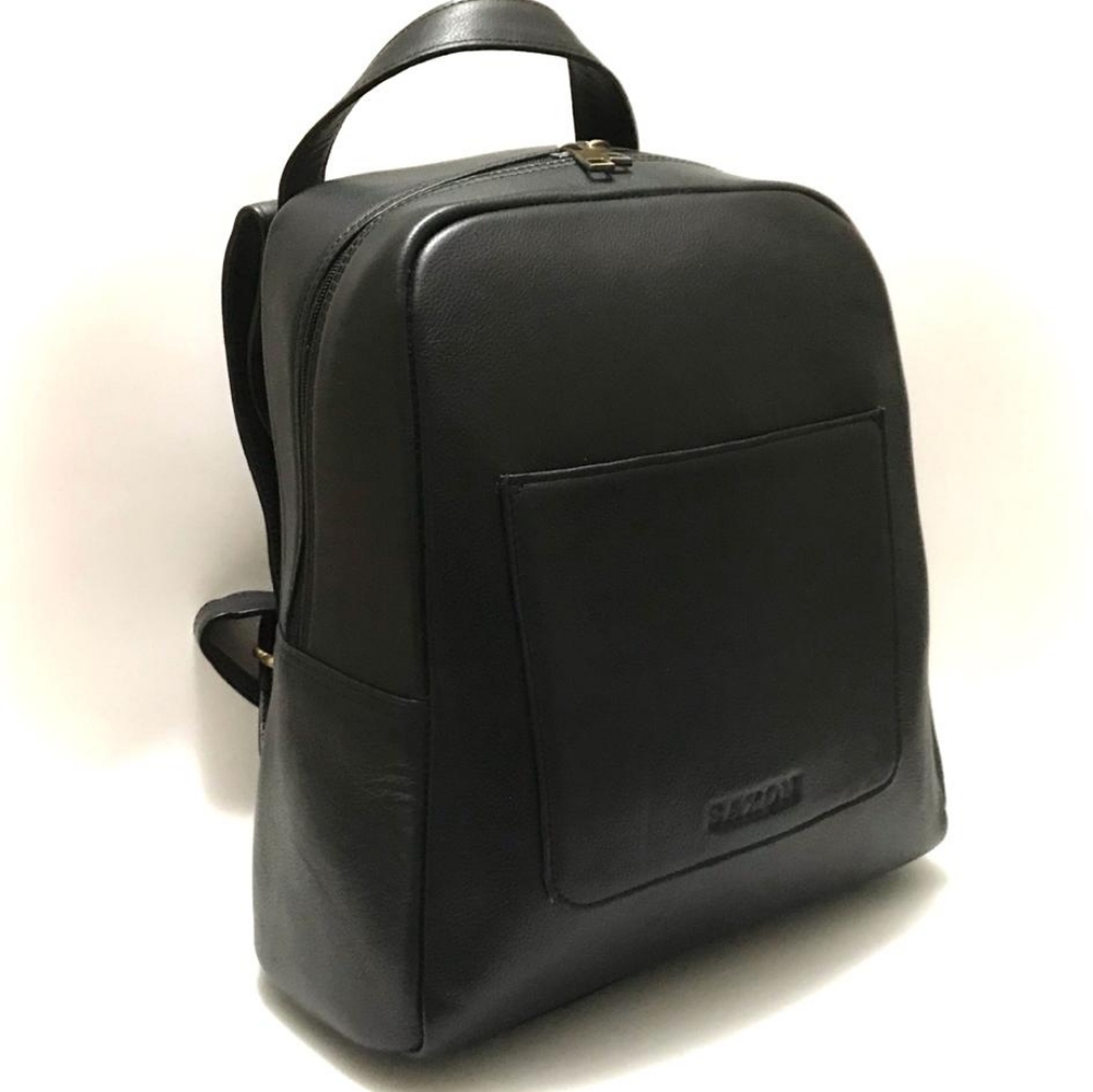 COPY - Black Leather Backpack Brand New never use… - Picture 3 of 10